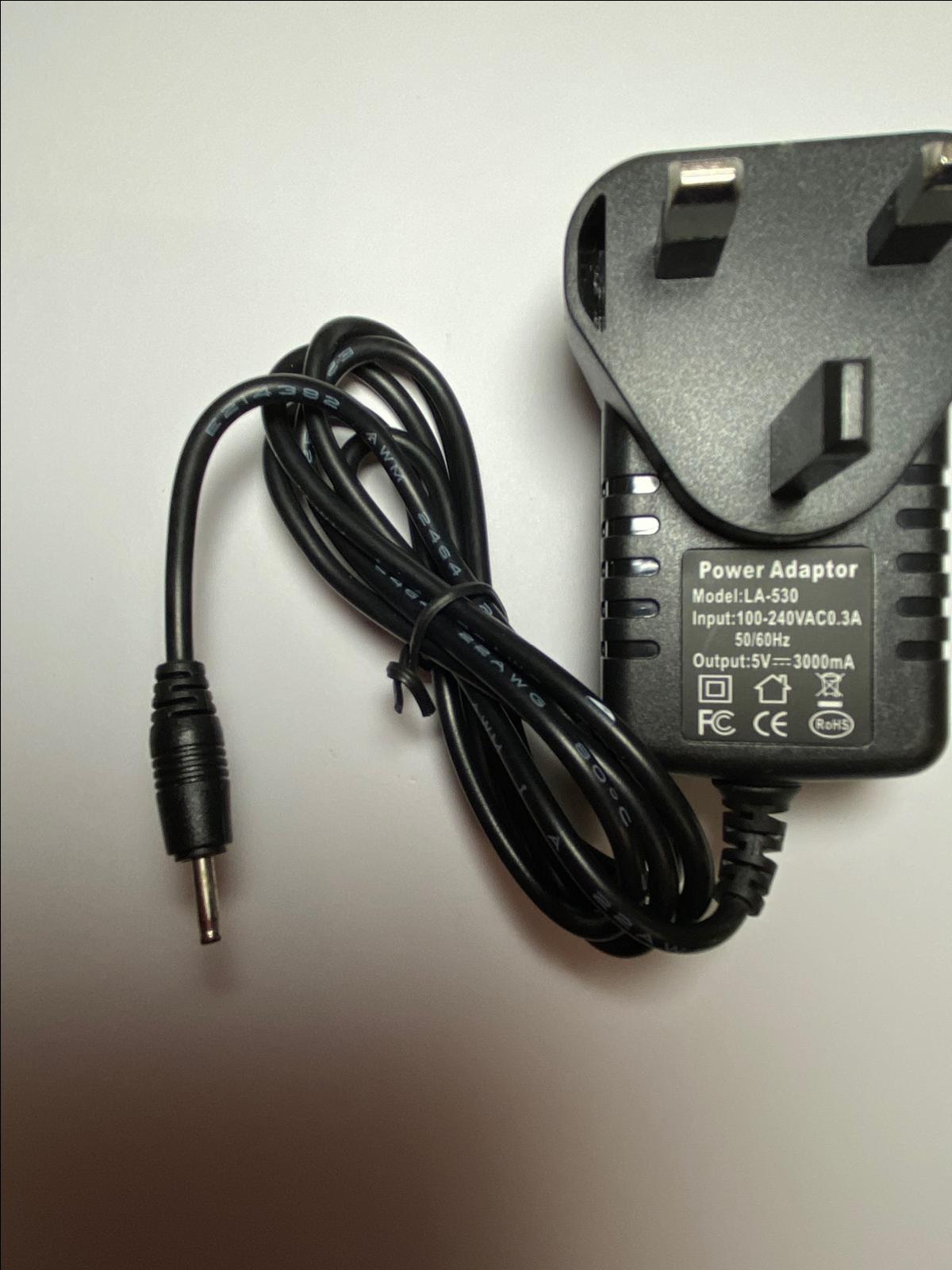 UK 5V 3A Mains AC-DC Power Adaptor Charger for iRulu 7" Android Tablet PC