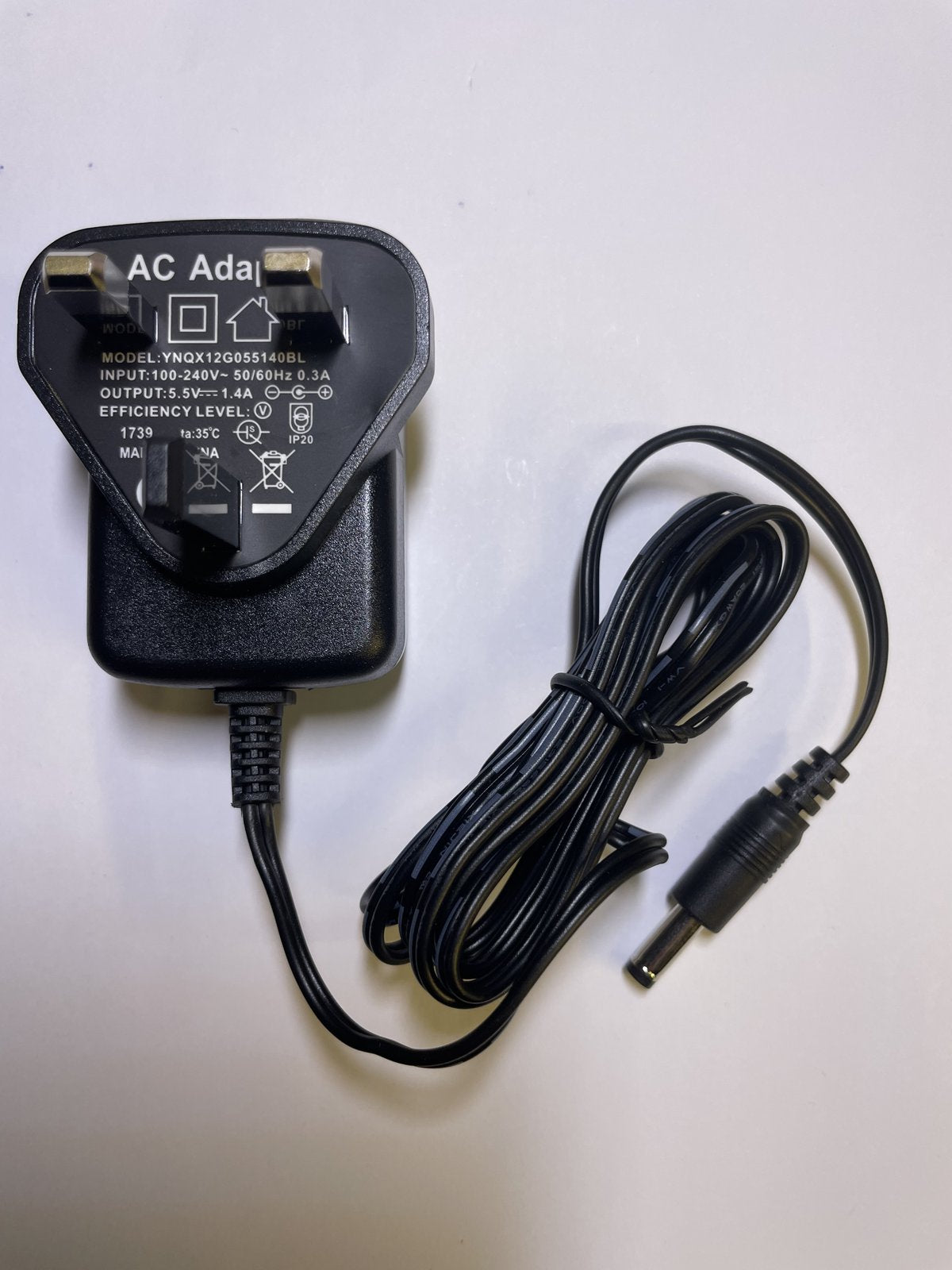 Replacement 5.5V AC-DC Mains Adaptor for Pure 60984 fits Pure Evoke D2 DAB/FM