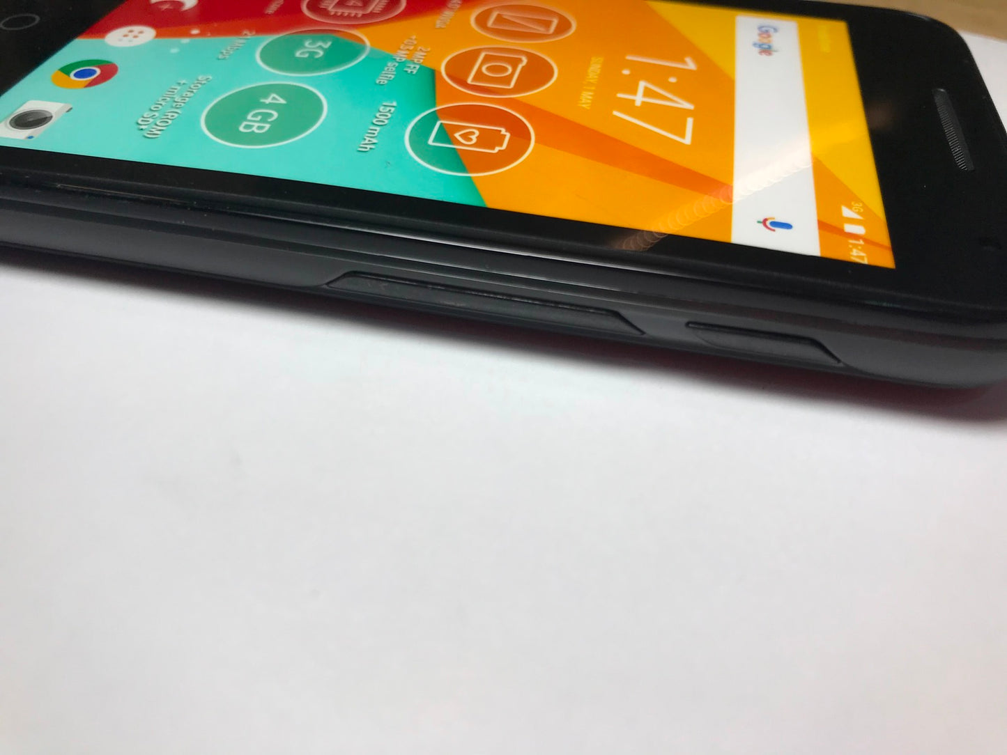 Alcatel Pixi 4 BLACK Vodafone Smartphone Dummy Kids Toy Display Phone FAKE PHONE