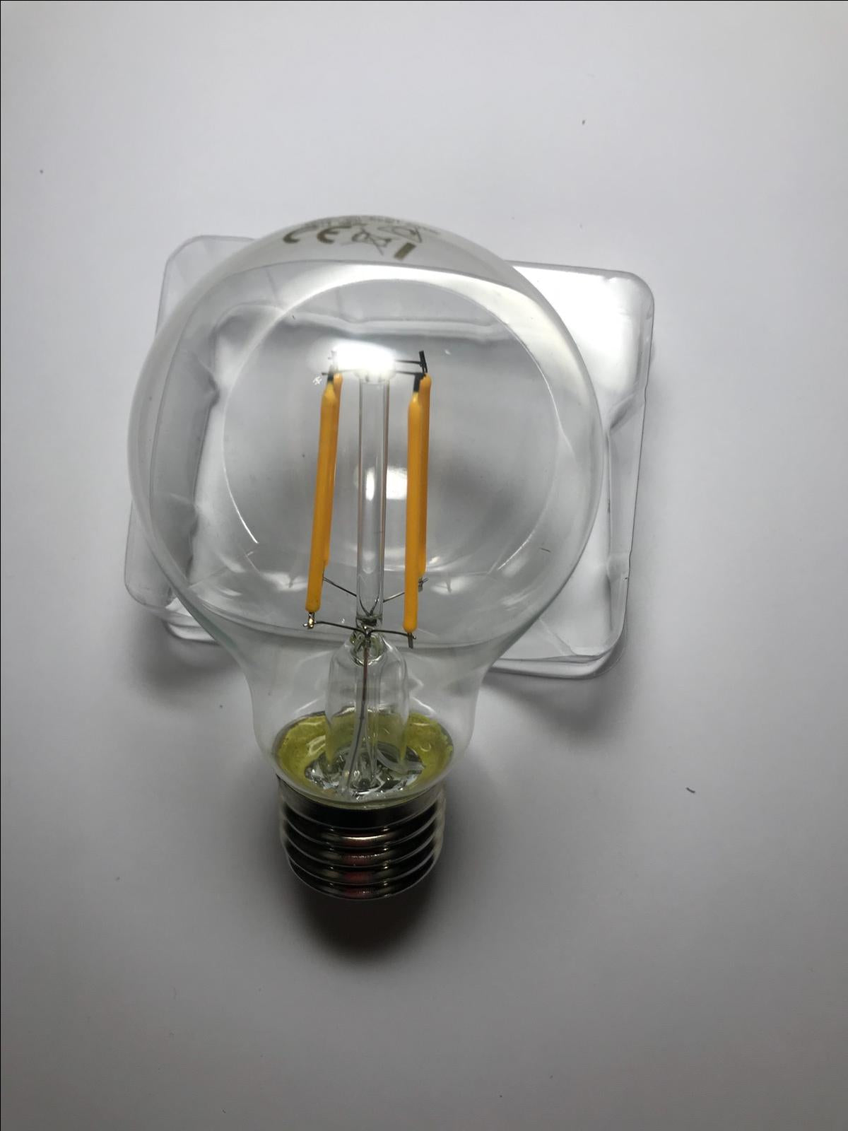 4 x Wickes Vintage Filament LED Dimmable GLS Bulb 6W E27 Edison Screw Warm White