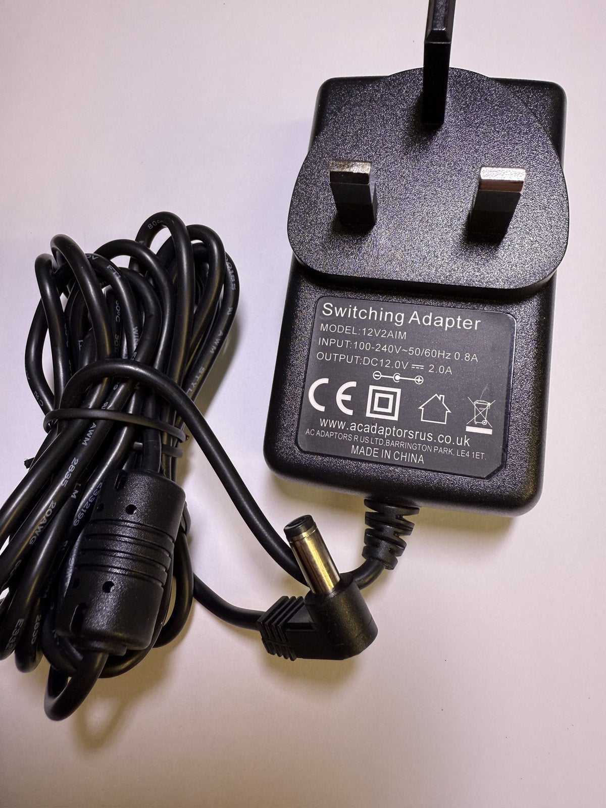 12V FREECOM FHD-1 FHD-3 EXTERNAL HARD DRIVE AC-DC Switching Adapter CHARGER PLUG
