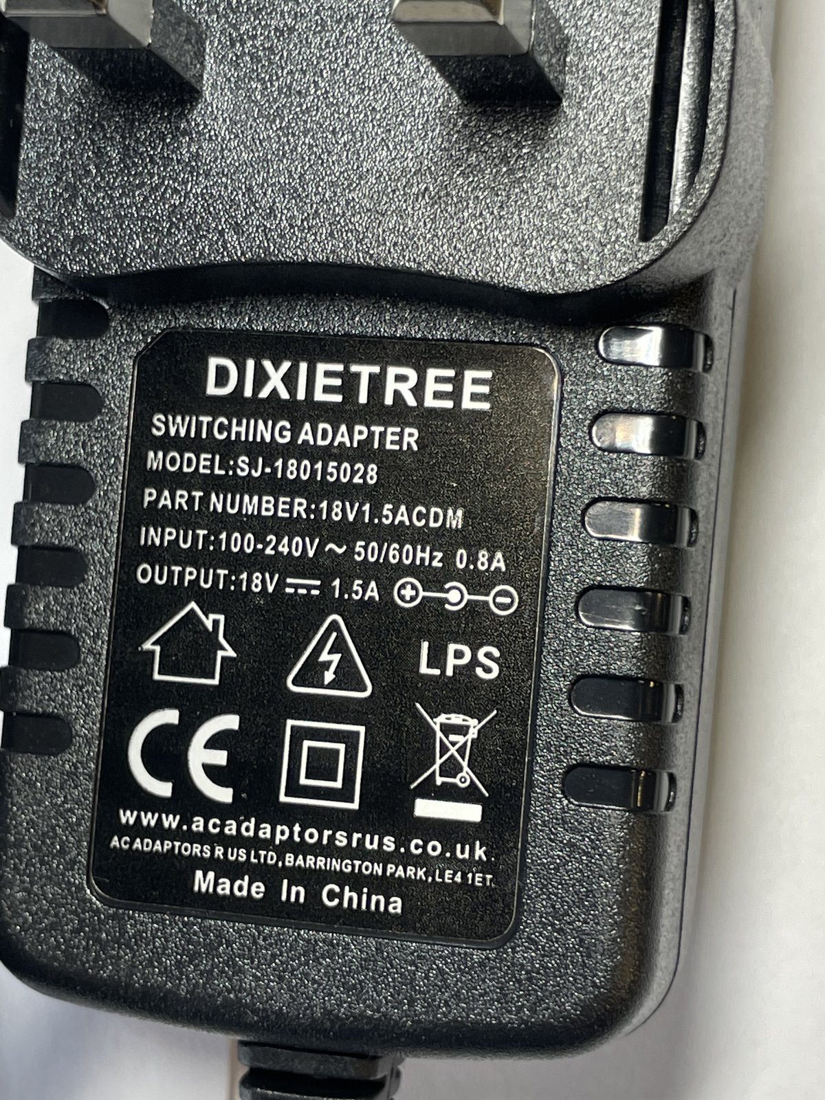 Replacement 18V 1.5A Negative Polarity AC Adaptor for Gator G-Bus-8 Power Supply