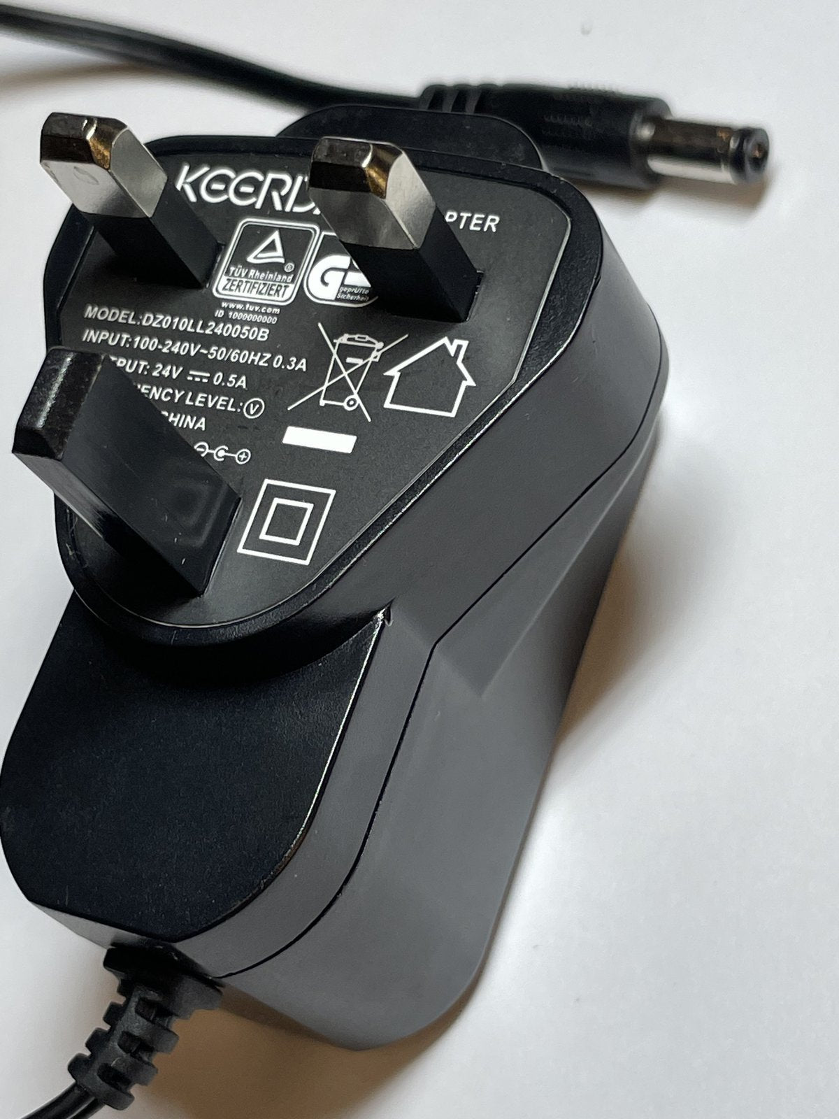 Replacement for 24V 500mA AC/DC Adaptor model SEI2400500V for Sodastream