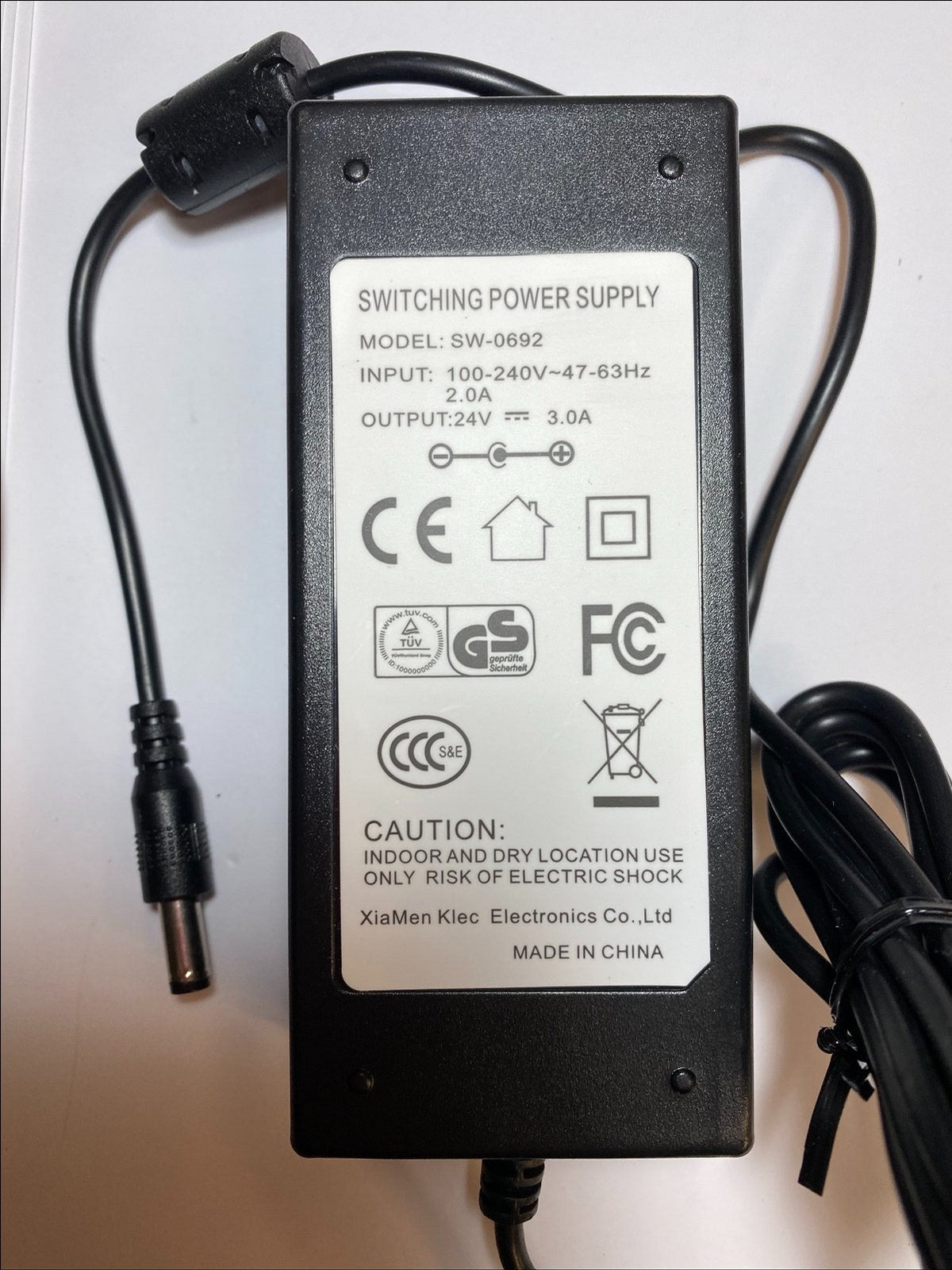 Replacement for 24V 2.5A DYMO SWITCHING ADAPTER MODEL DSA-65W-2 24060 P/N993447