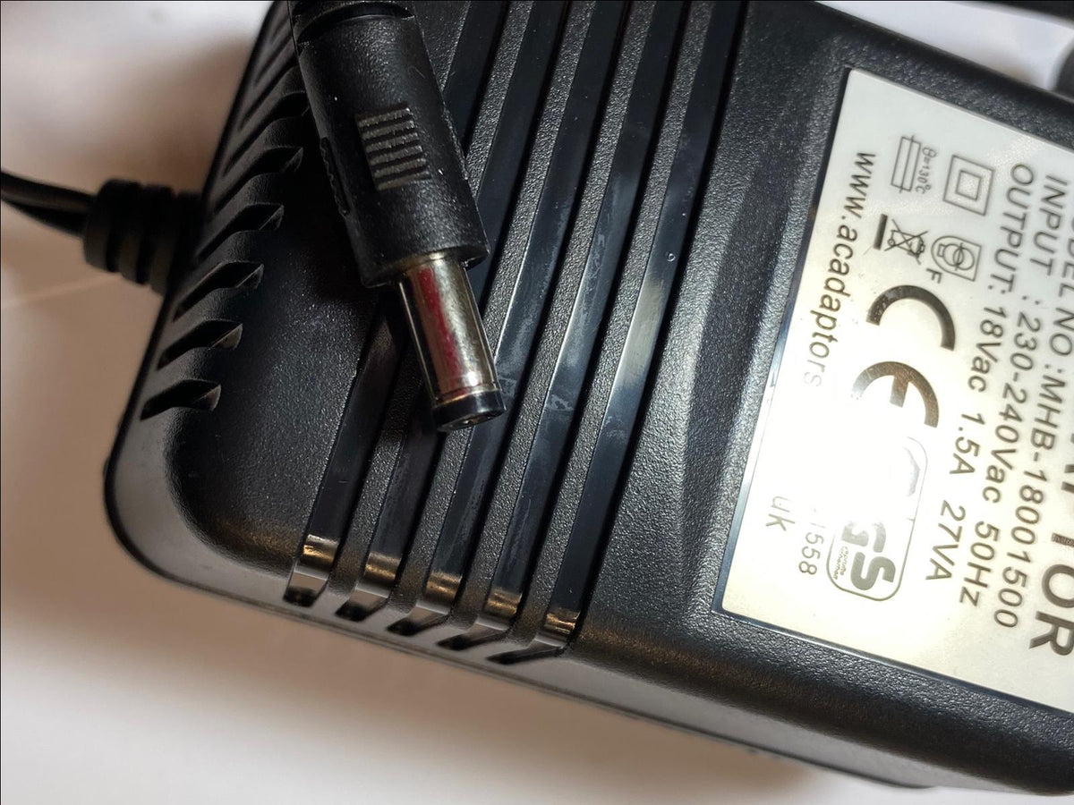 Replacement UK 18Vac 18V 600mA HKA18-600 Class 2 Transformer Power Supply