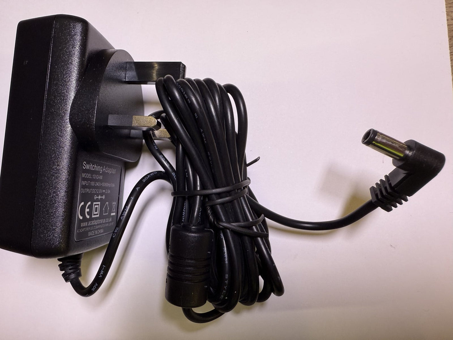 12V 2.0A AC-DC Adaptor Power Supply for Ruark Radio Ktec ksas0241200200d5