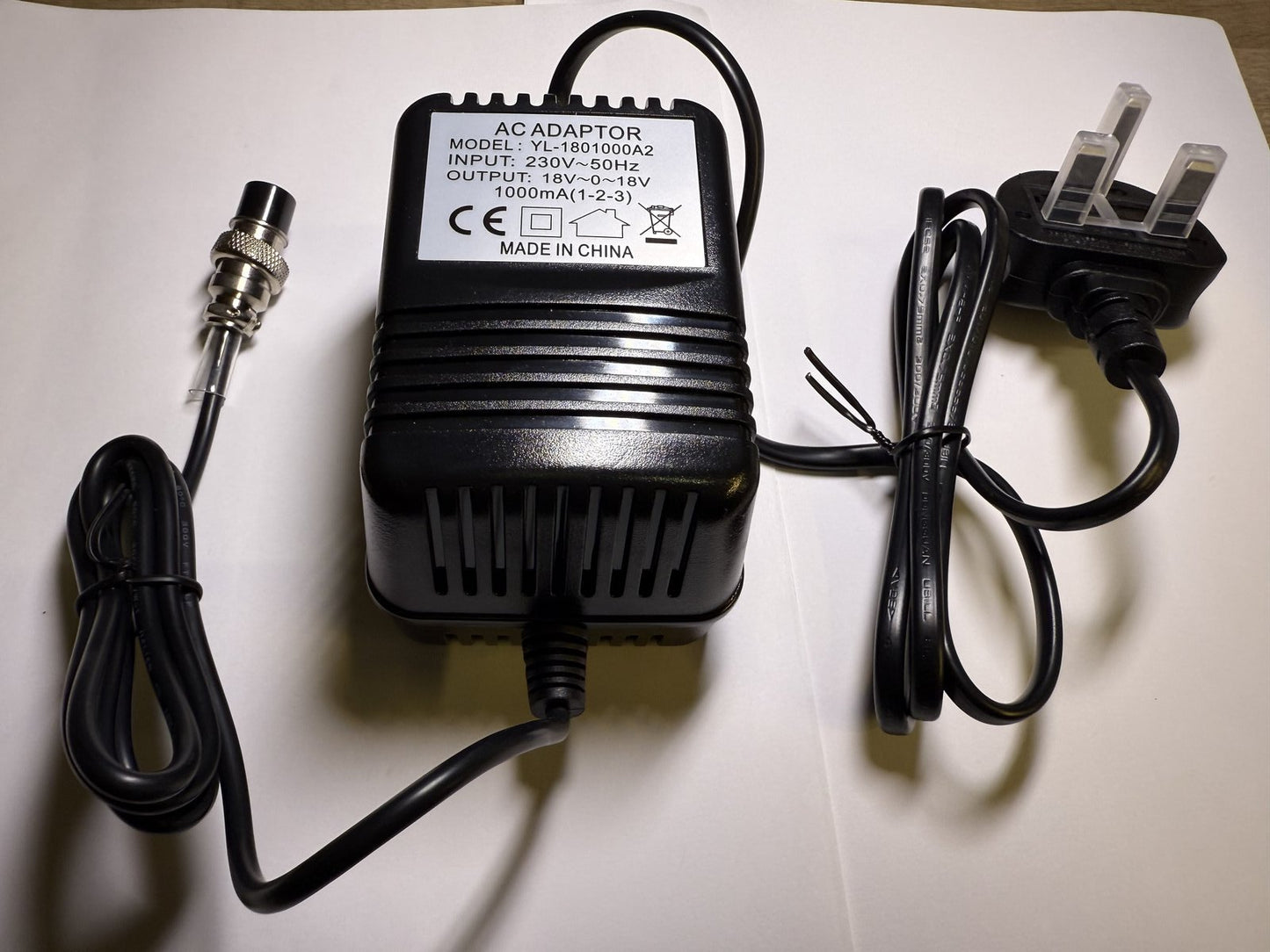Replacement 18V ~ 1000mA x2 AC-AC Adaptor for Alesis Multimix 16 Channel Mixer