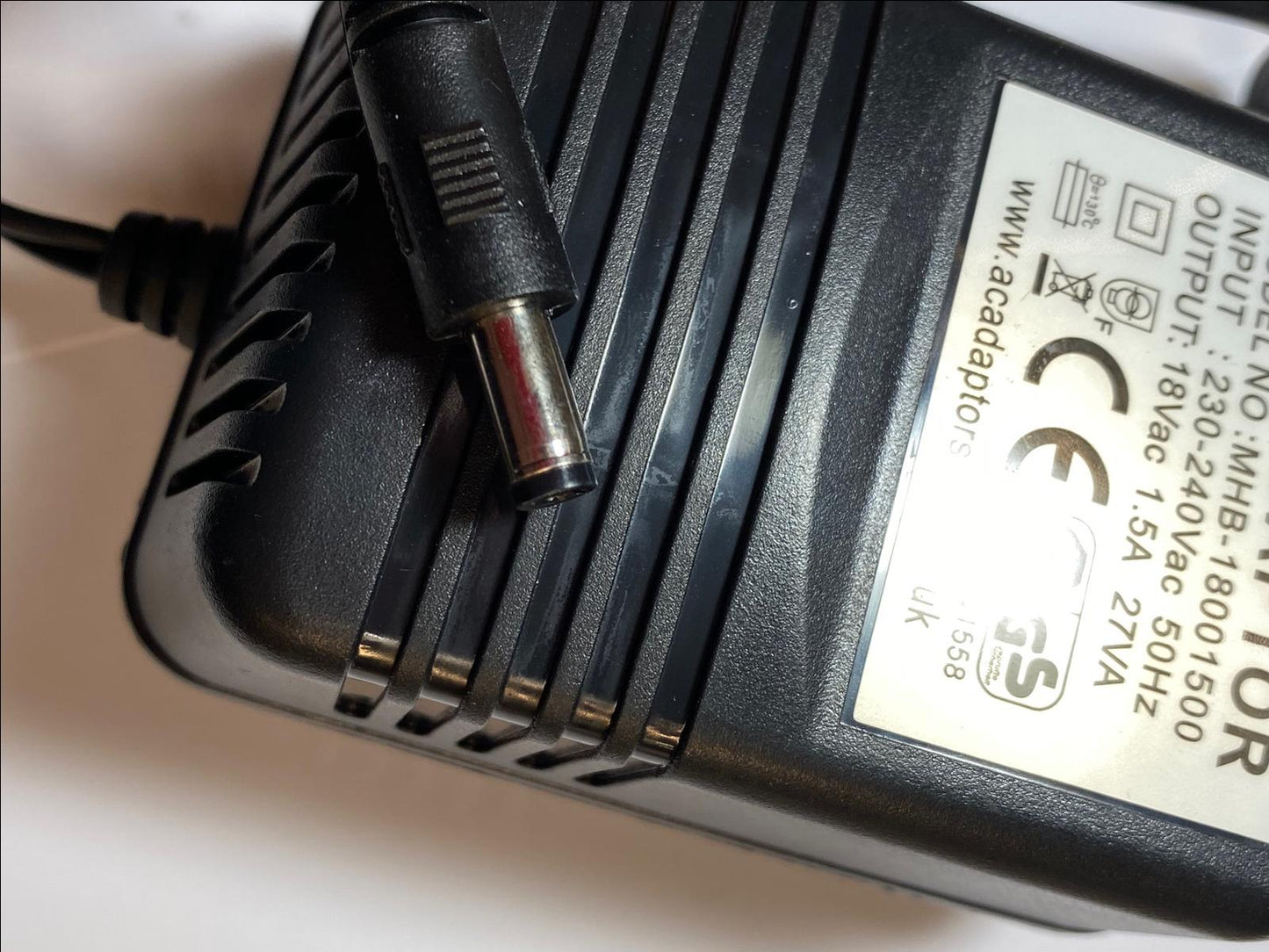18V 0.8A AC-AC TRANSFORMER ADAPTOR POWER SUPPLY 18VAC 800mA 14.4VA