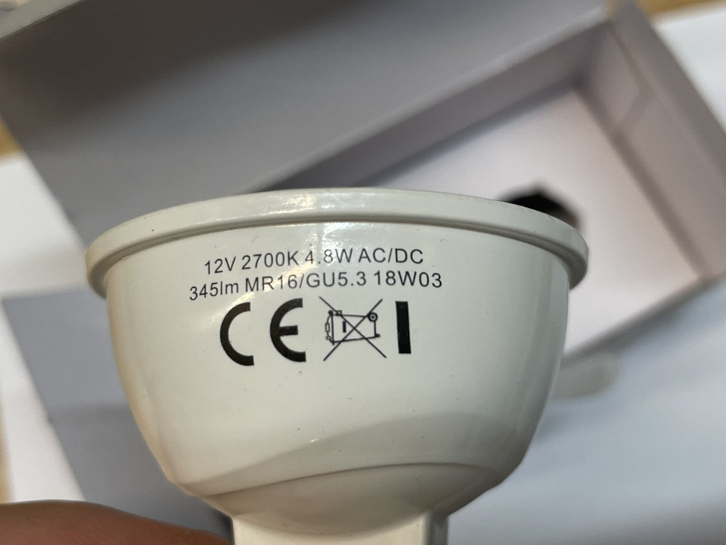Pack of 2 Wickes LED MR16 Lamp 4.8W 35W INCANDESCENT 345 Lumen W141654W