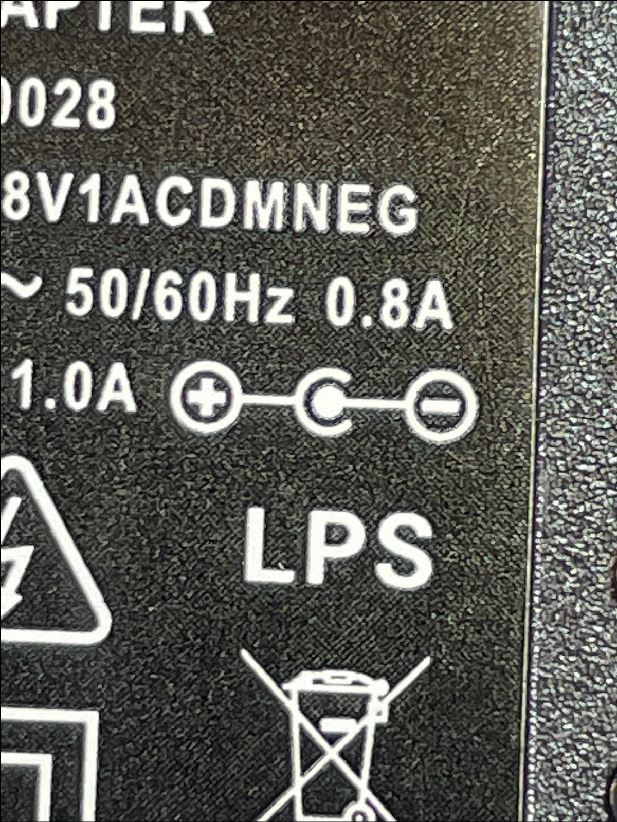 Replacement for 18V 450mA Centre Negative AC-DC Switching Adaptor Power Supply