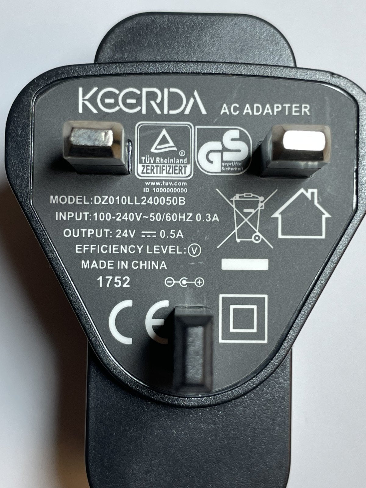 Replacement for 24V 0.5A POLYCOM SWITCHING POWER ADAPTER MODEL SPA12424B