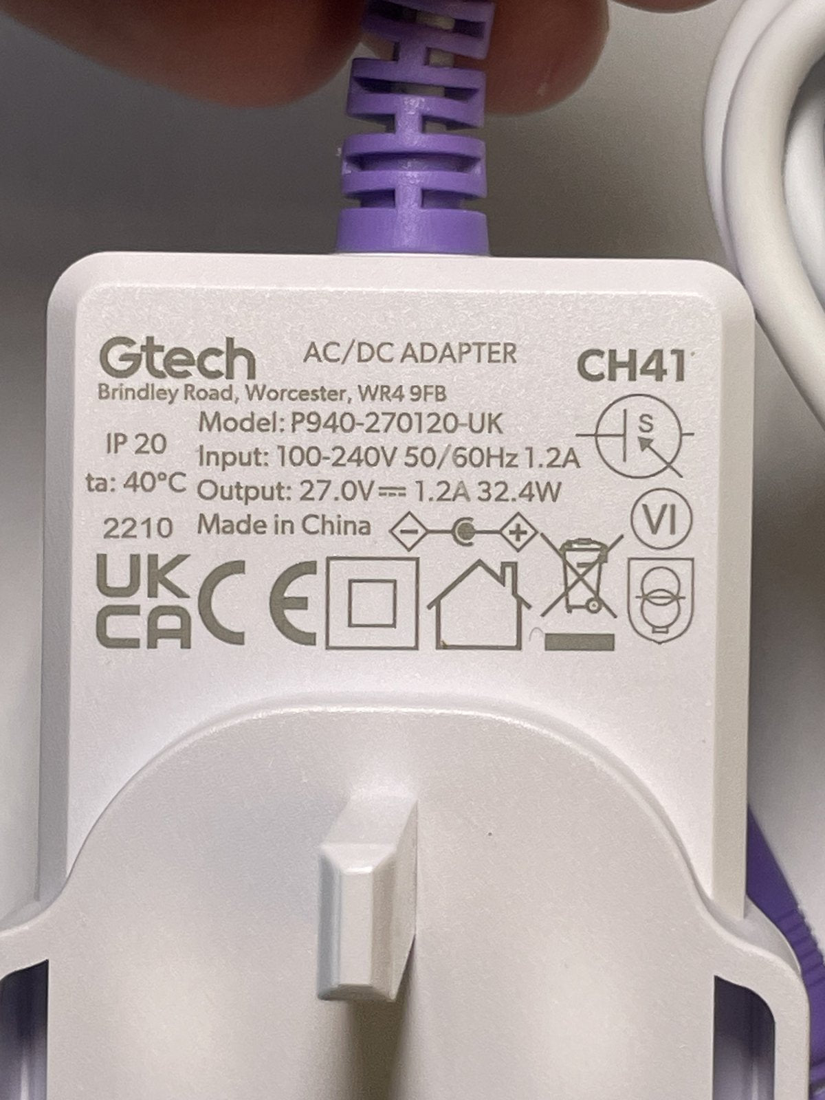 Replacement for GTECH 27.0V 1.2A 32.4W Battery Charger for HCX3602-2701200B