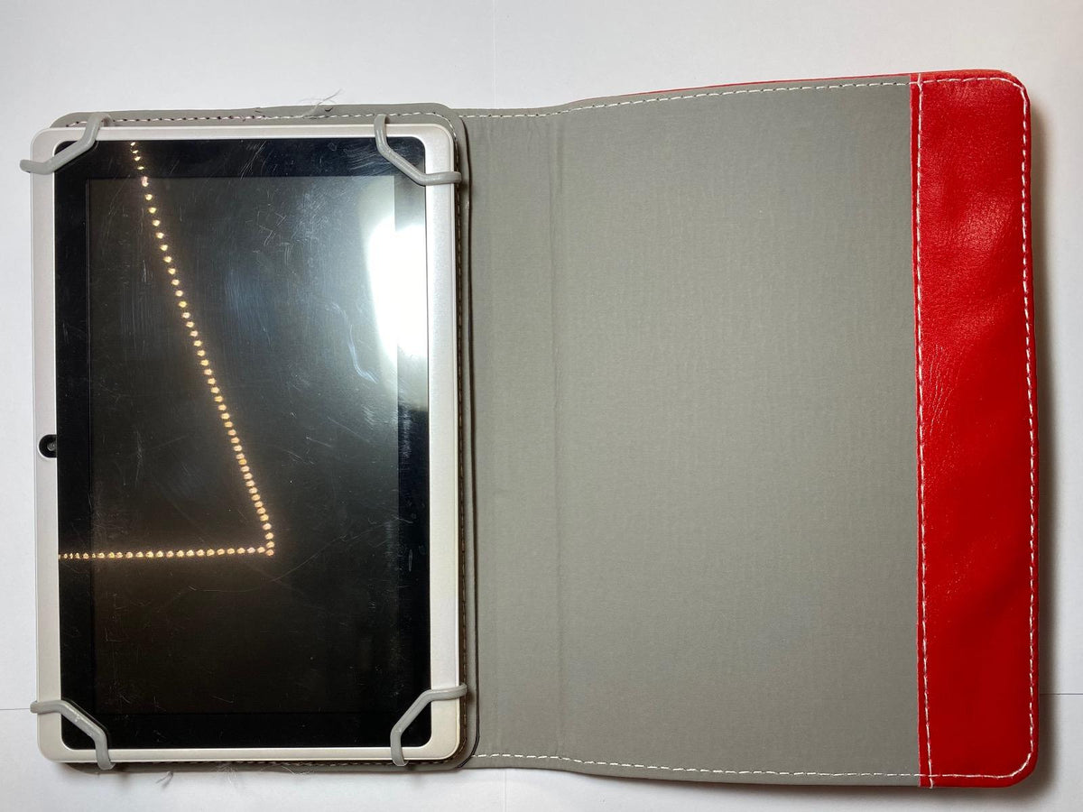 Red Multi Angle Case/Stand for Storage Options Scroll Excel/Essential 7" Tablet