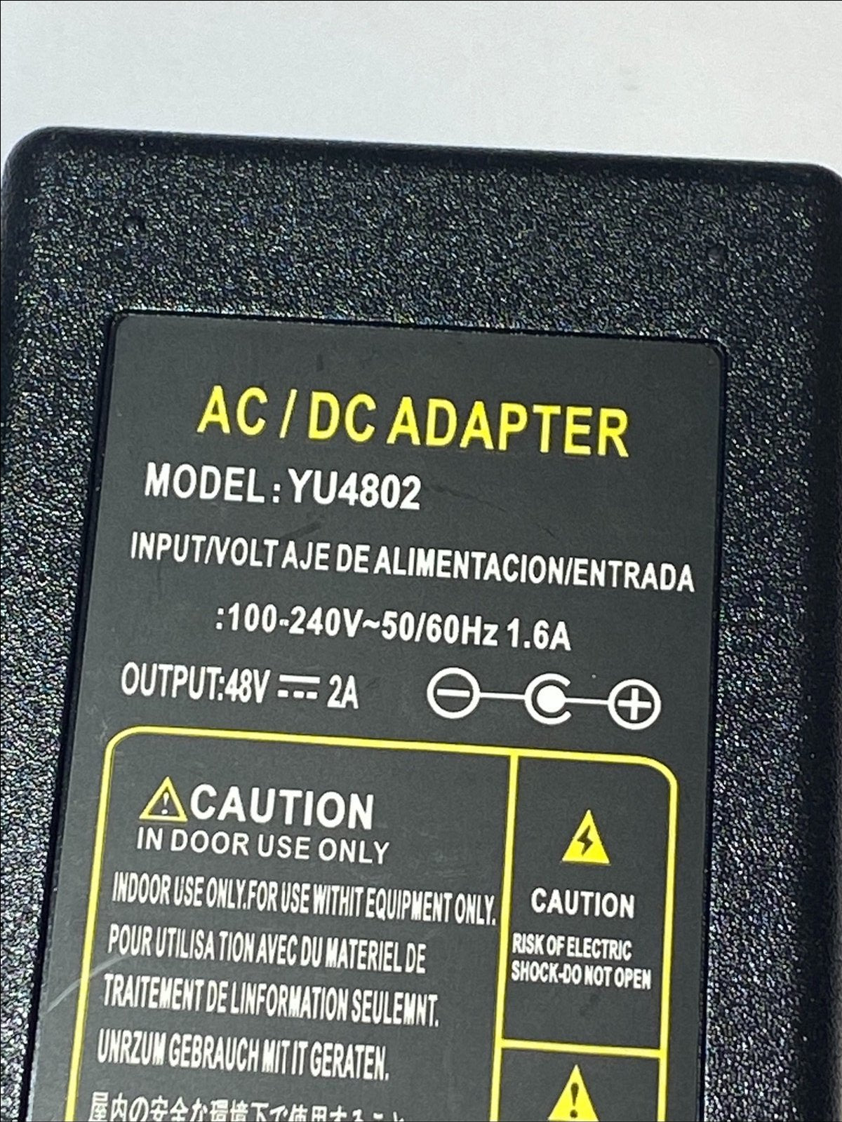 Replacement for 48V 2000mA Switching Adapter model FJ-SW2027A48002000 4 Pin