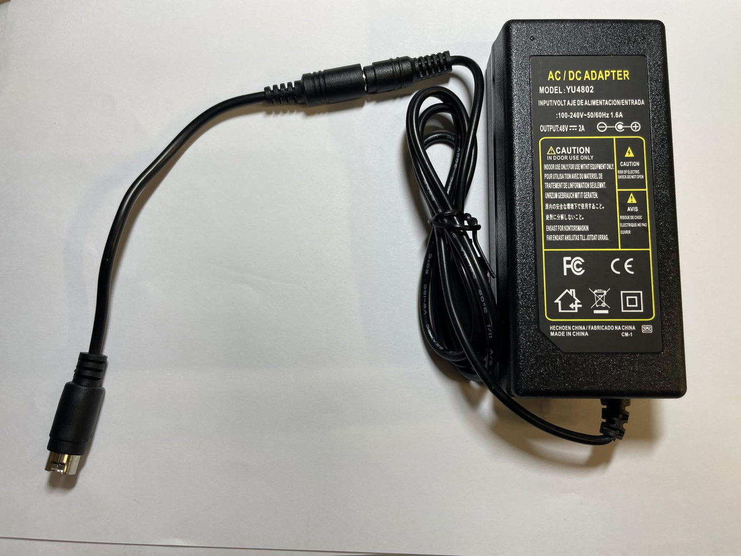 Replacement for 48V 1500mA Switching Power Supply Adapter 4 Pin 4 Swann NVR CCTV