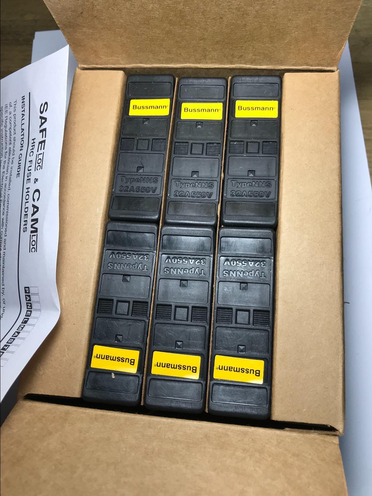 1 x Cooper Bussmann 32A Rail Mount Fuse Holder 32NNSF for F1 Fuse, 660V AC