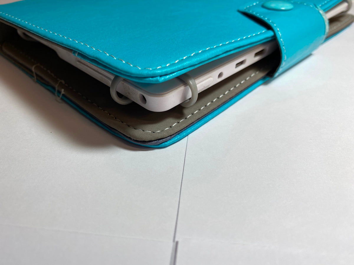 Light Blue Android Logo Folder Case for 7" Elonex Etouch 765ET Android Tablet
