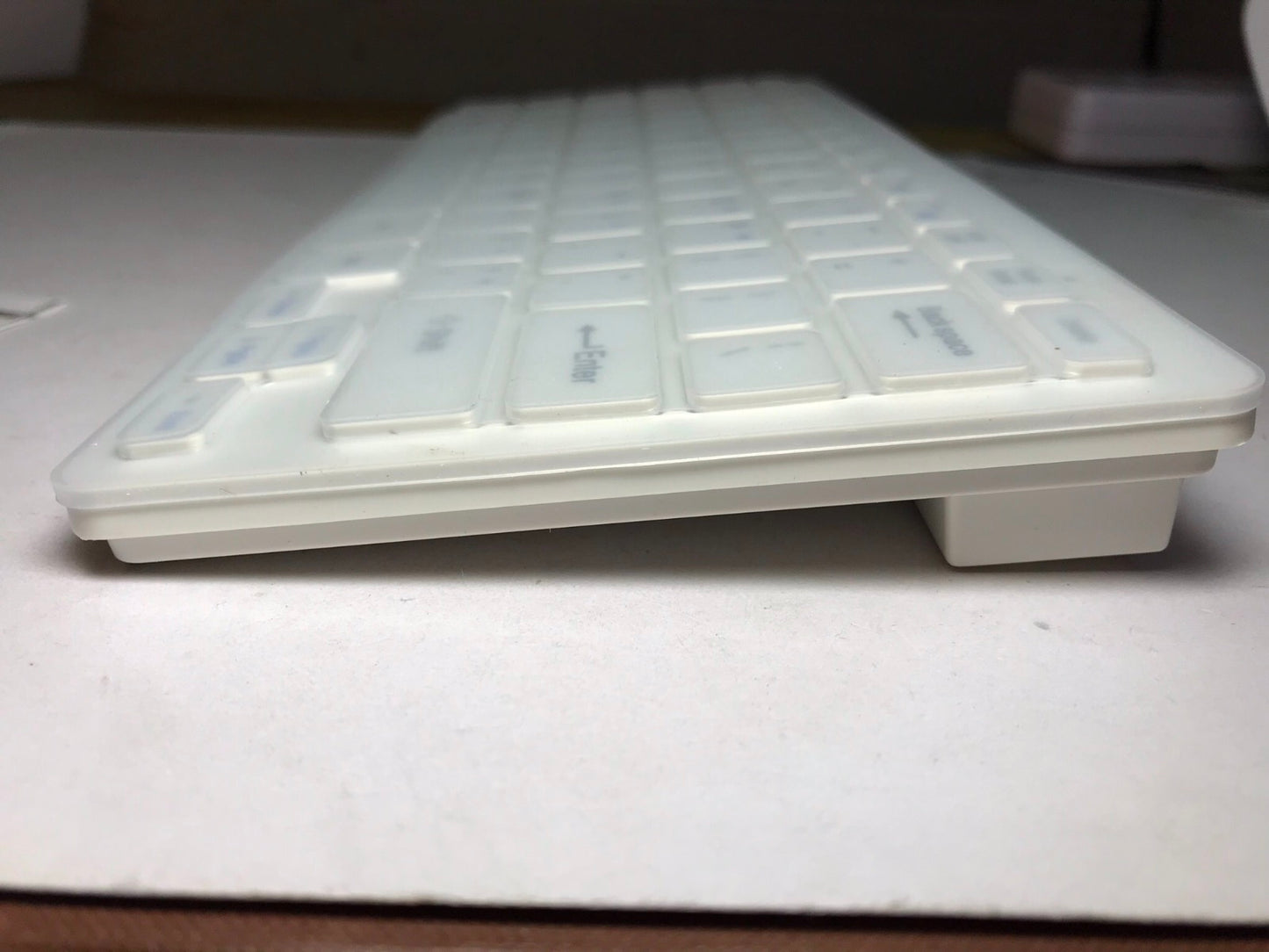 White Wireless Small Keyboard & Mouse for LG 32LM620S 32 inch Smart TV