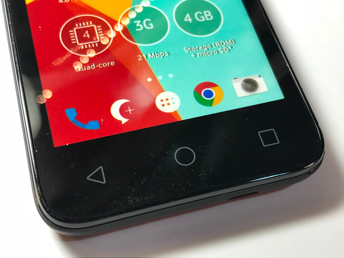 Alcatel Pixi 4 BLACK Vodafone Smartphone Dummy Kids Toy Display Phone FAKE PHONE