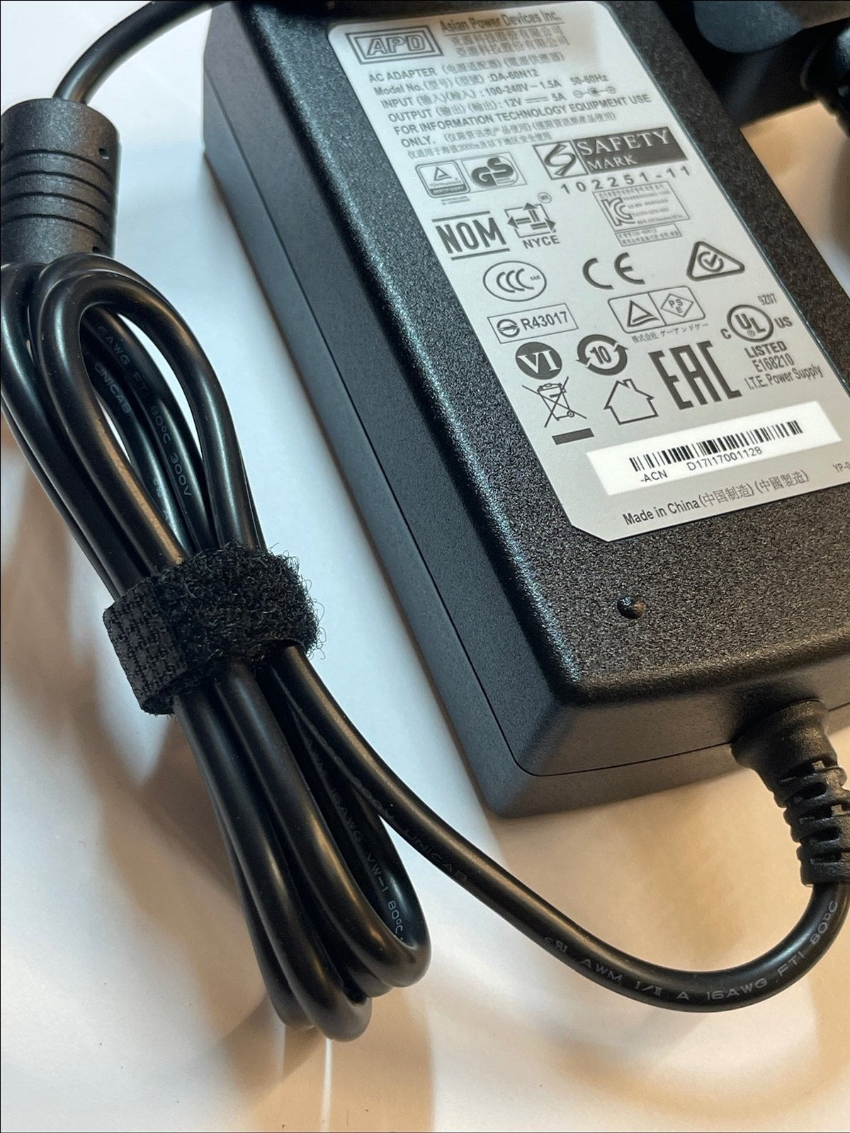 Replacement 12V 5A AC-DC Adaptor Power Supply for DTK-2260 HV4DTK2260