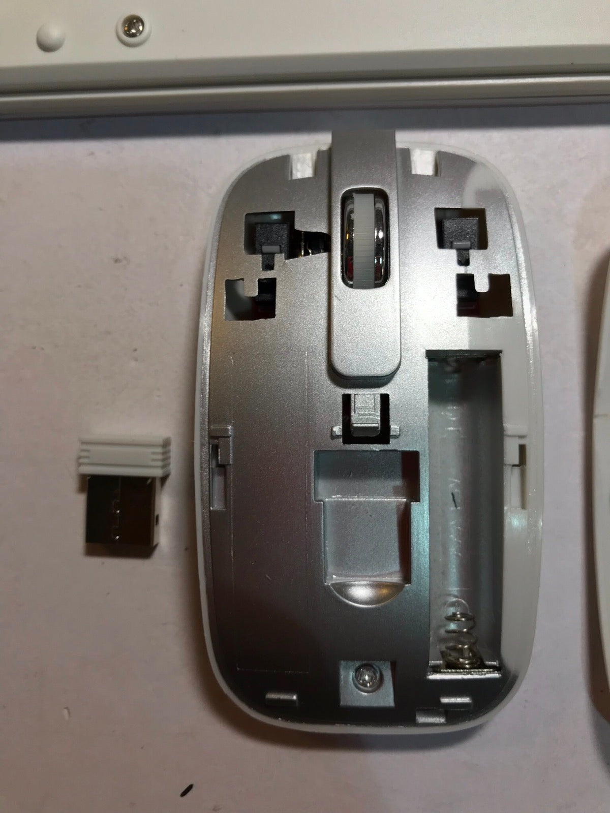 White Large UK English UK-EN Keyboard Layout Wireless Keyboard and Mouse Set